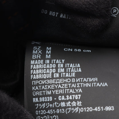 三角プレート デニム バケット ハット コットン ネイビー プラダ 財布・小物 PRADA