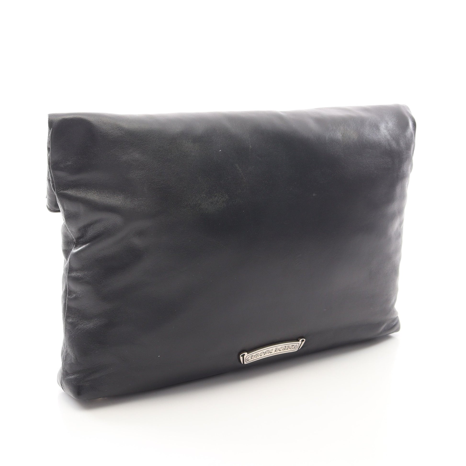 ピラミッドスタッズ クラッチバッグ レザー ブラック クロムハーツ バッグ Chrome Hearts