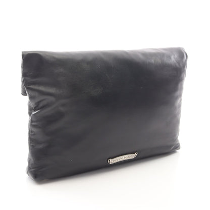 ピラミッドスタッズ クラッチバッグ レザー ブラック クロムハーツ バッグ Chrome Hearts