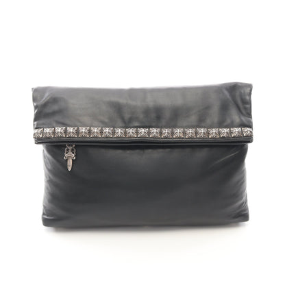 ピラミッドスタッズ クラッチバッグ レザー ブラック クロムハーツ バッグ Chrome Hearts