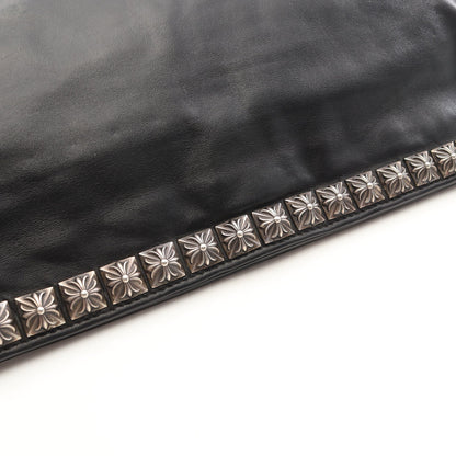 ピラミッドスタッズ クラッチバッグ レザー ブラック クロムハーツ バッグ Chrome Hearts