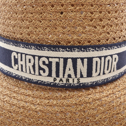 D-BOBBY ワイドブリム ハット ペーパー ベージュ ネイビー クリスチャンディオール 財布・小物 Christian Dior