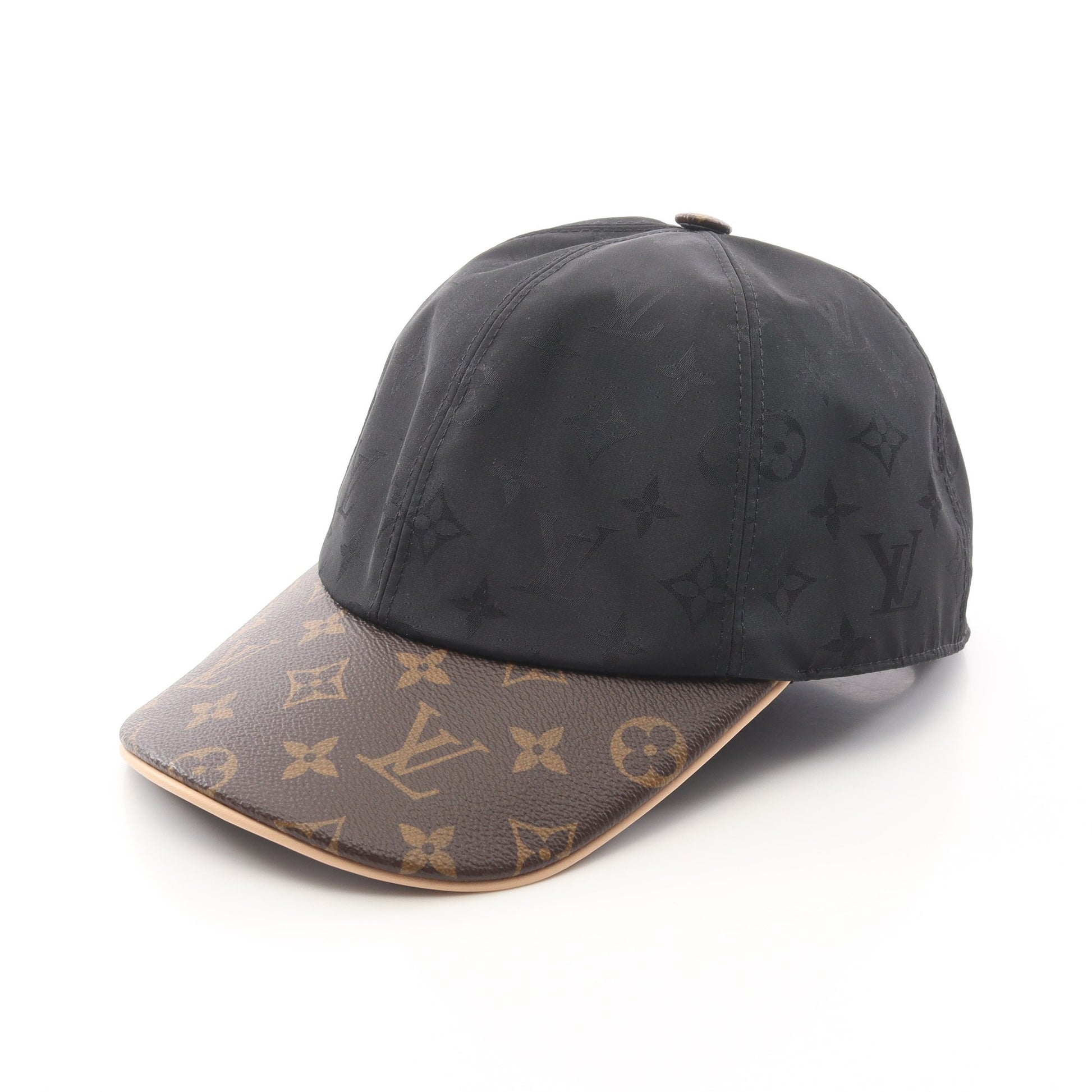 LVゲットレディー モノグラム キャップ シルク PVC ブラック ブラウン ルイヴィトン 財布・小物 LOUIS VUITTON