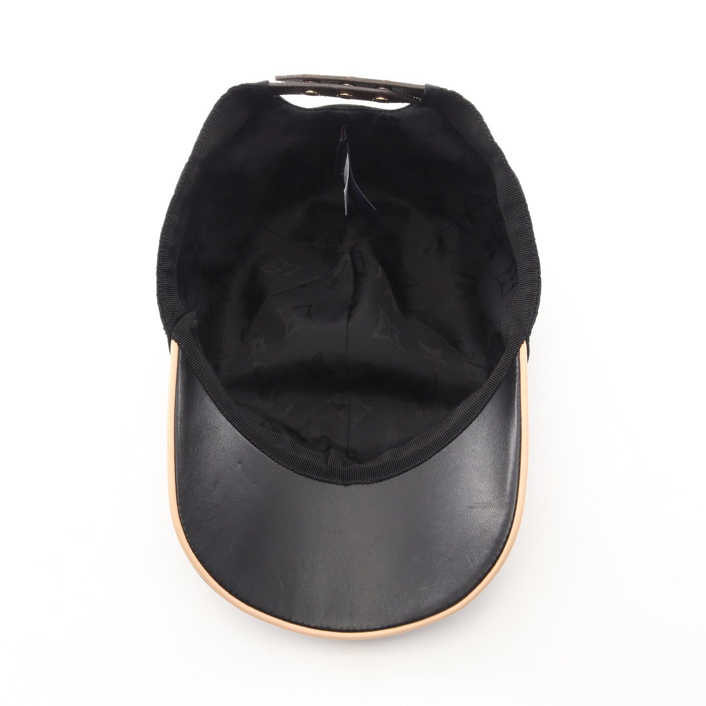LVゲットレディー モノグラム キャップ シルク PVC ブラック ブラウン ルイヴィトン 財布・小物 LOUIS VUITTON