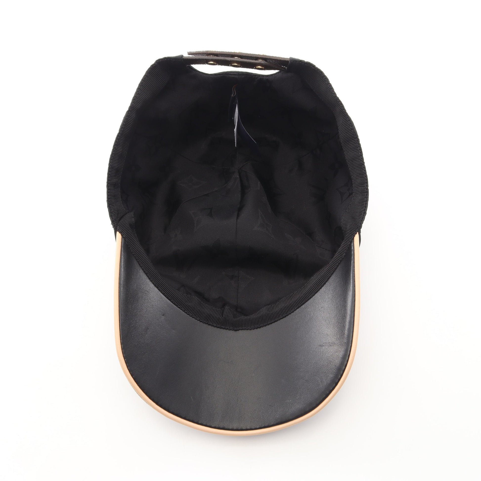 LVゲットレディー モノグラム キャップ シルク PVC ブラック ブラウン ルイヴィトン 財布・小物 LOUIS VUITTON
