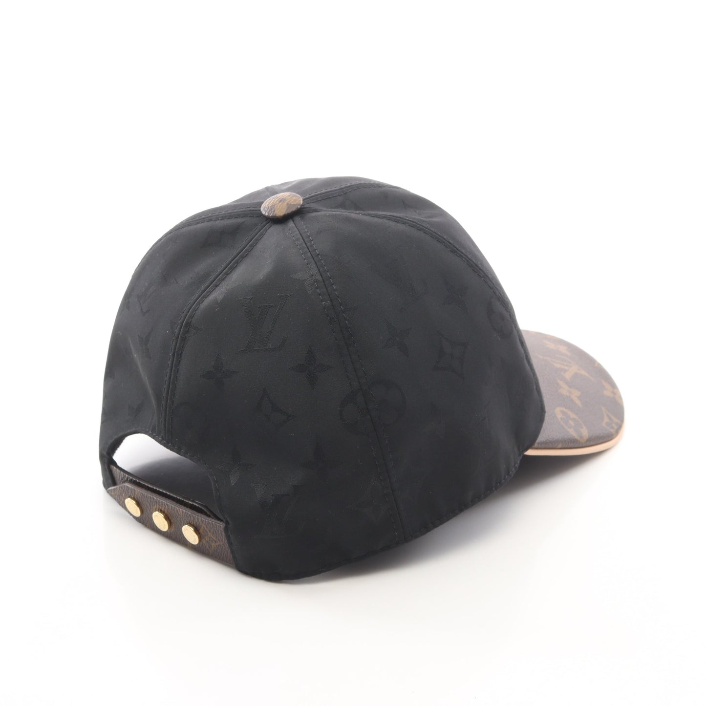 LVゲットレディー モノグラム キャップ シルク PVC ブラック ブラウン ルイヴィトン 財布・小物 LOUIS VUITTON