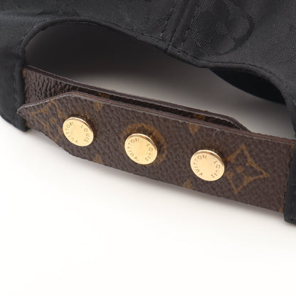 LVゲットレディー モノグラム キャップ シルク PVC ブラック ブラウン ルイヴィトン 財布・小物 LOUIS VUITTON
