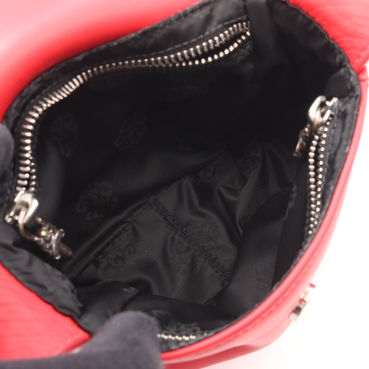 ホットポット クロスボール ショルダーバッグ レザー レッド クロムハーツ バッグ Chrome Hearts