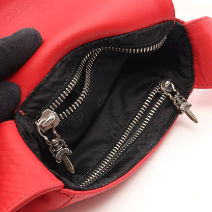 ホットポット クロスボール ショルダーバッグ レザー レッド クロムハーツ バッグ Chrome Hearts