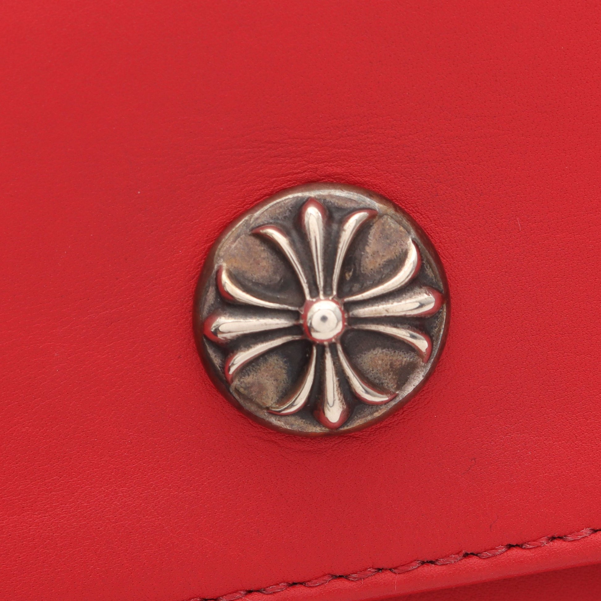 ホットポット クロスボール ショルダーバッグ レザー レッド クロムハーツ バッグ Chrome Hearts