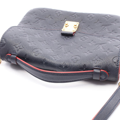 ポシェット メティス モノグラムアンプラント マリーヌルージュ 2WAY ハンドバッグ レザー ネイビー ルイヴィトン バッグ LOUIS VUITTON