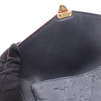 ポシェット メティス モノグラムアンプラント マリーヌルージュ 2WAY ハンドバッグ レザー ネイビー ルイヴィトン バッグ LOUIS VUITTON