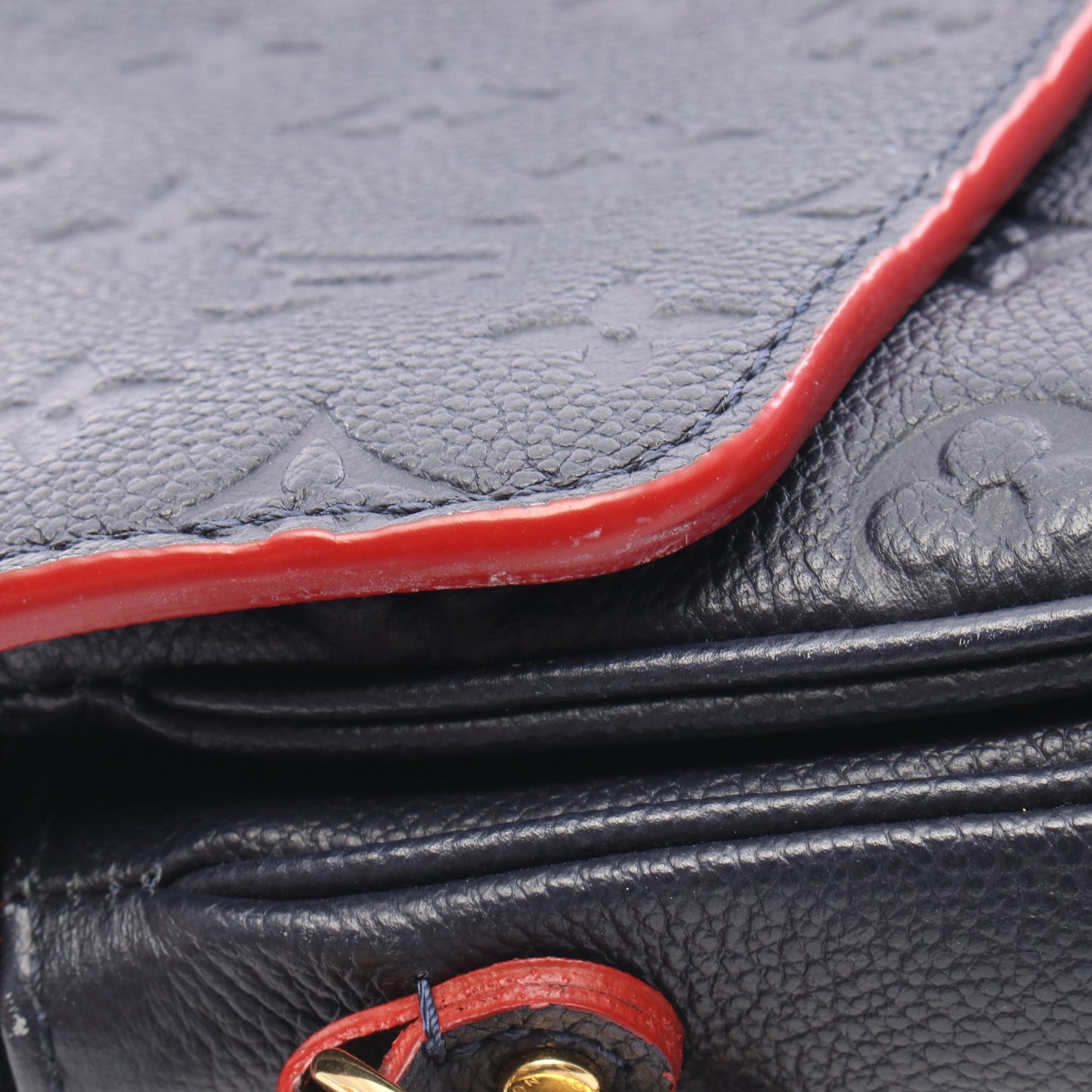 ポシェット メティス モノグラムアンプラント マリーヌルージュ 2WAY ハンドバッグ レザー ネイビー ルイヴィトン バッグ LOUIS VUITTON