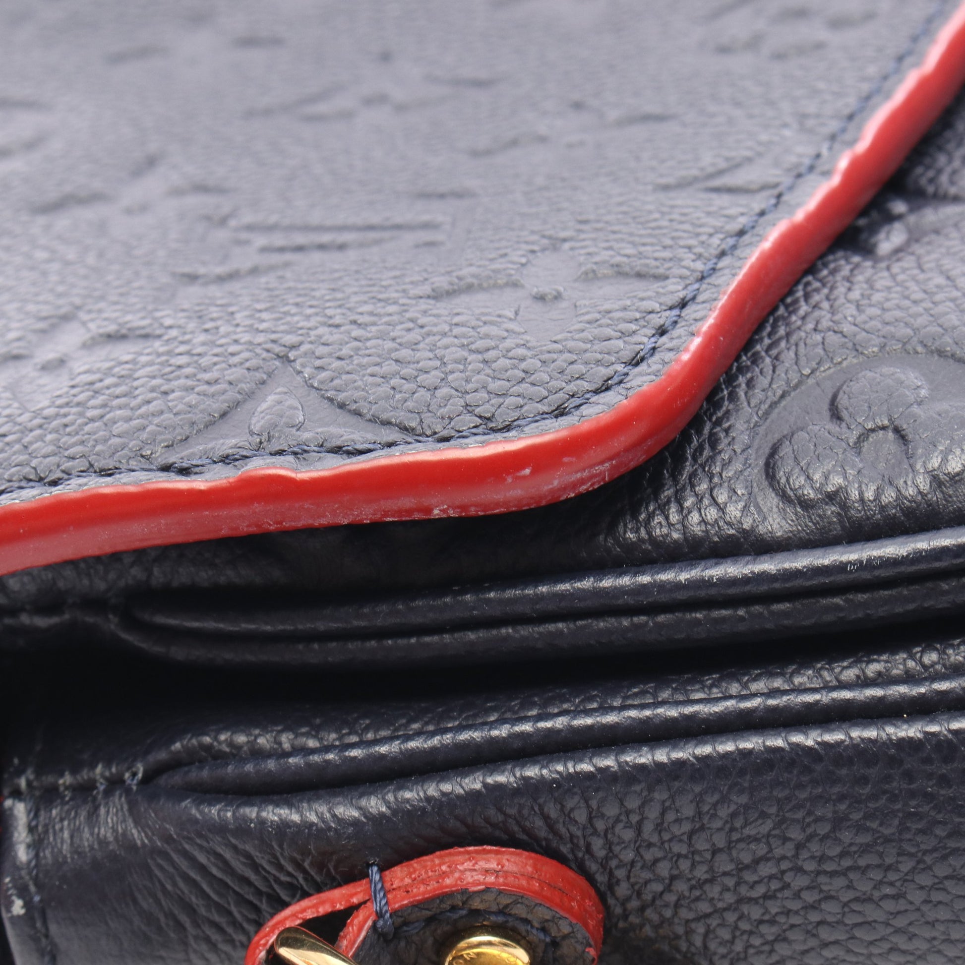 ポシェット メティス モノグラムアンプラント マリーヌルージュ 2WAY ハンドバッグ レザー ネイビー ルイヴィトン バッグ LOUIS VUITTON