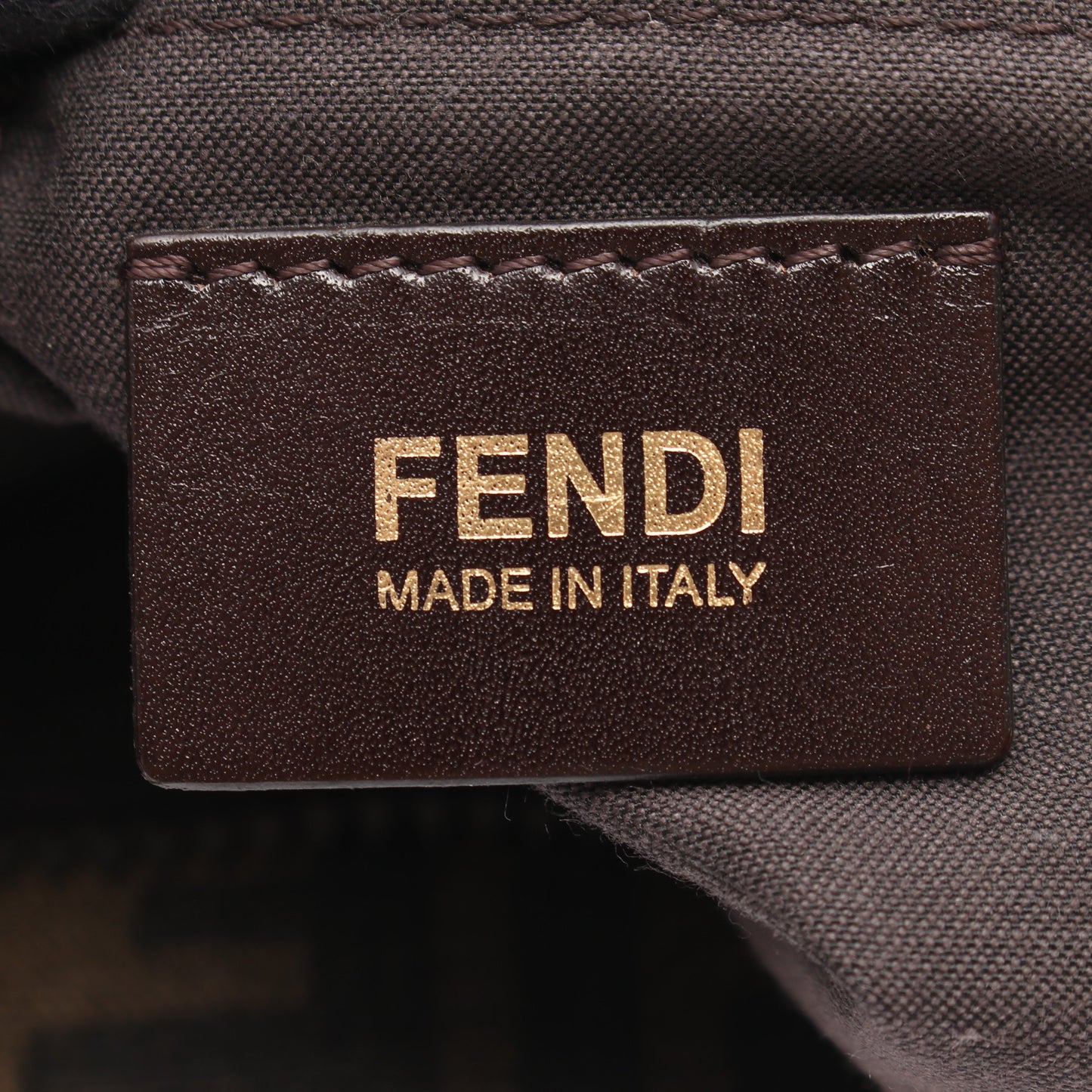 ズッカ ショルダーバッグ PVC レザー ブラウン ブラック フェンディ バッグ FENDI