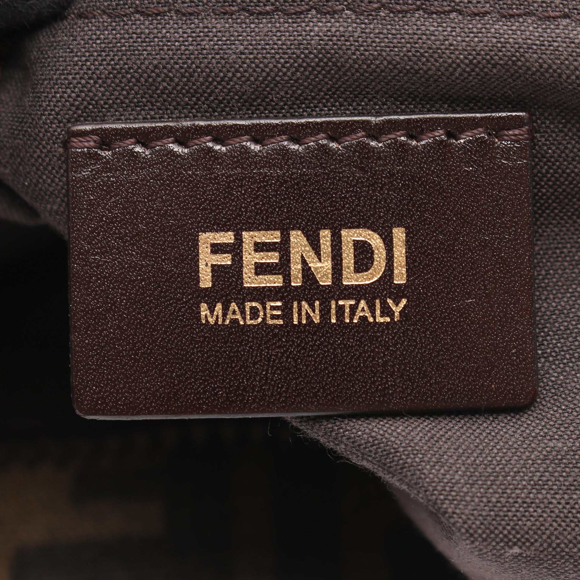 ズッカ ショルダーバッグ PVC レザー ブラウン ブラック フェンディ バッグ FENDI