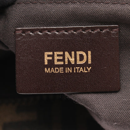 ズッカ ショルダーバッグ PVC レザー ブラウン ブラック フェンディ バッグ FENDI