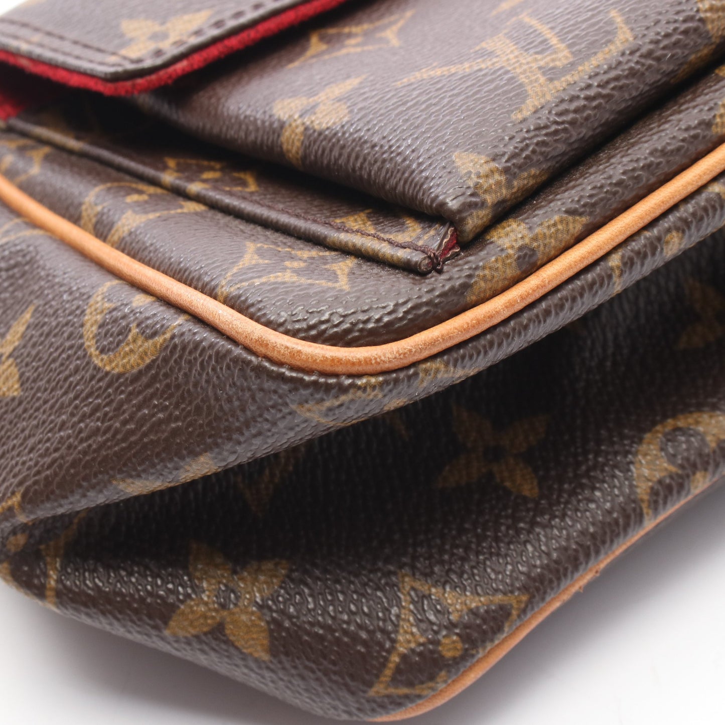 ヴィバシテPM モノグラム ショルダーバッグ PVC レザー ブラウン ルイヴィトン バッグ LOUIS VUITTON