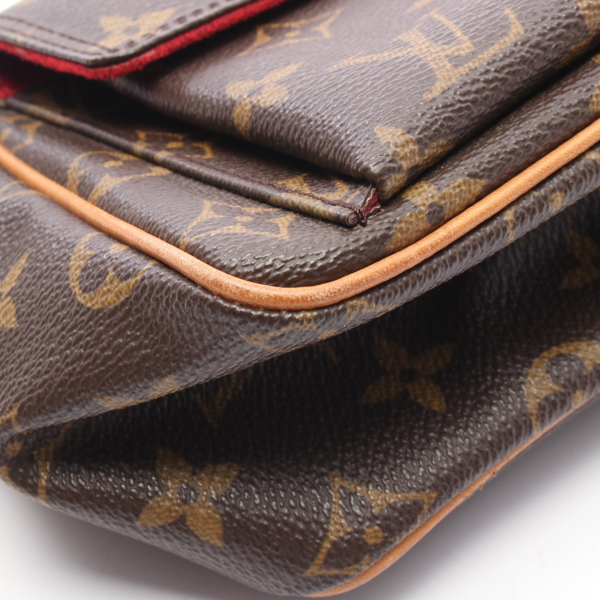 ヴィバシテPM モノグラム ショルダーバッグ PVC レザー ブラウン ルイヴィトン バッグ LOUIS VUITTON