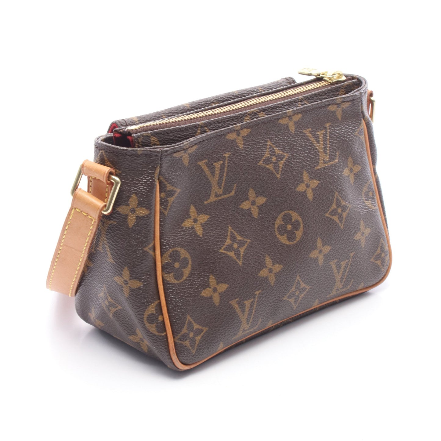 ヴィバシテPM モノグラム ショルダーバッグ PVC レザー ブラウン ルイヴィトン バッグ LOUIS VUITTON