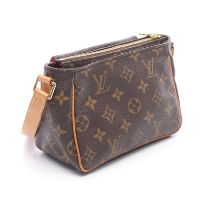 ヴィバシテPM モノグラム ショルダーバッグ PVC レザー ブラウン ルイヴィトン バッグ LOUIS VUITTON