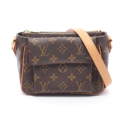 ヴィバシテPM モノグラム ショルダーバッグ PVC レザー ブラウン ルイヴィトン バッグ LOUIS VUITTON