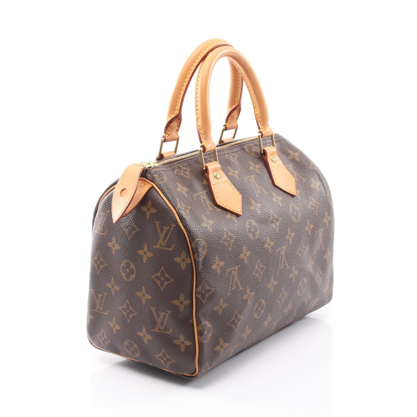 スピーディ25 モノグラム ハンドバッグ PVC レザー ブラウン ルイヴィトン バッグ LOUIS VUITTON