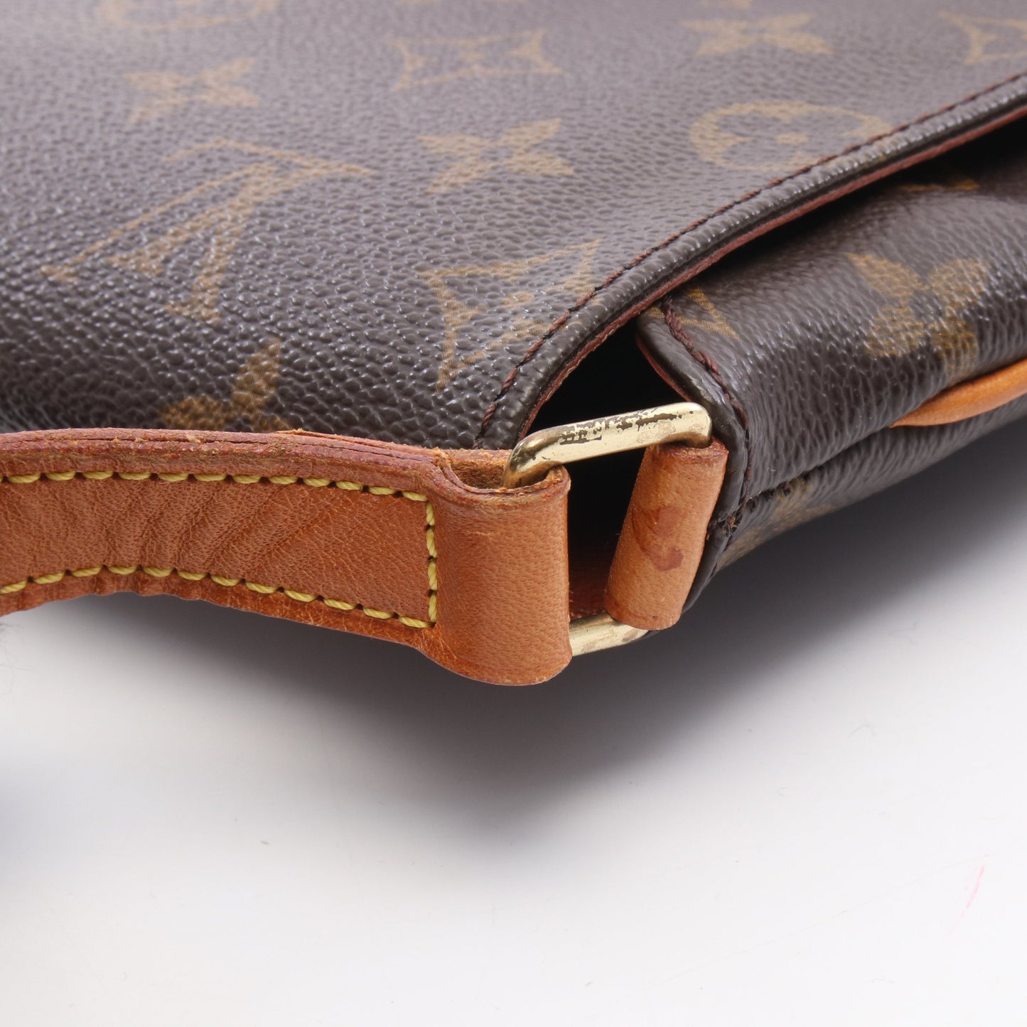 ミュゼットサルサ ショートストラップ モノグラム ショルダーバッグ PVC レザー ブラウン ルイヴィトン バッグ LOUIS VUITTON