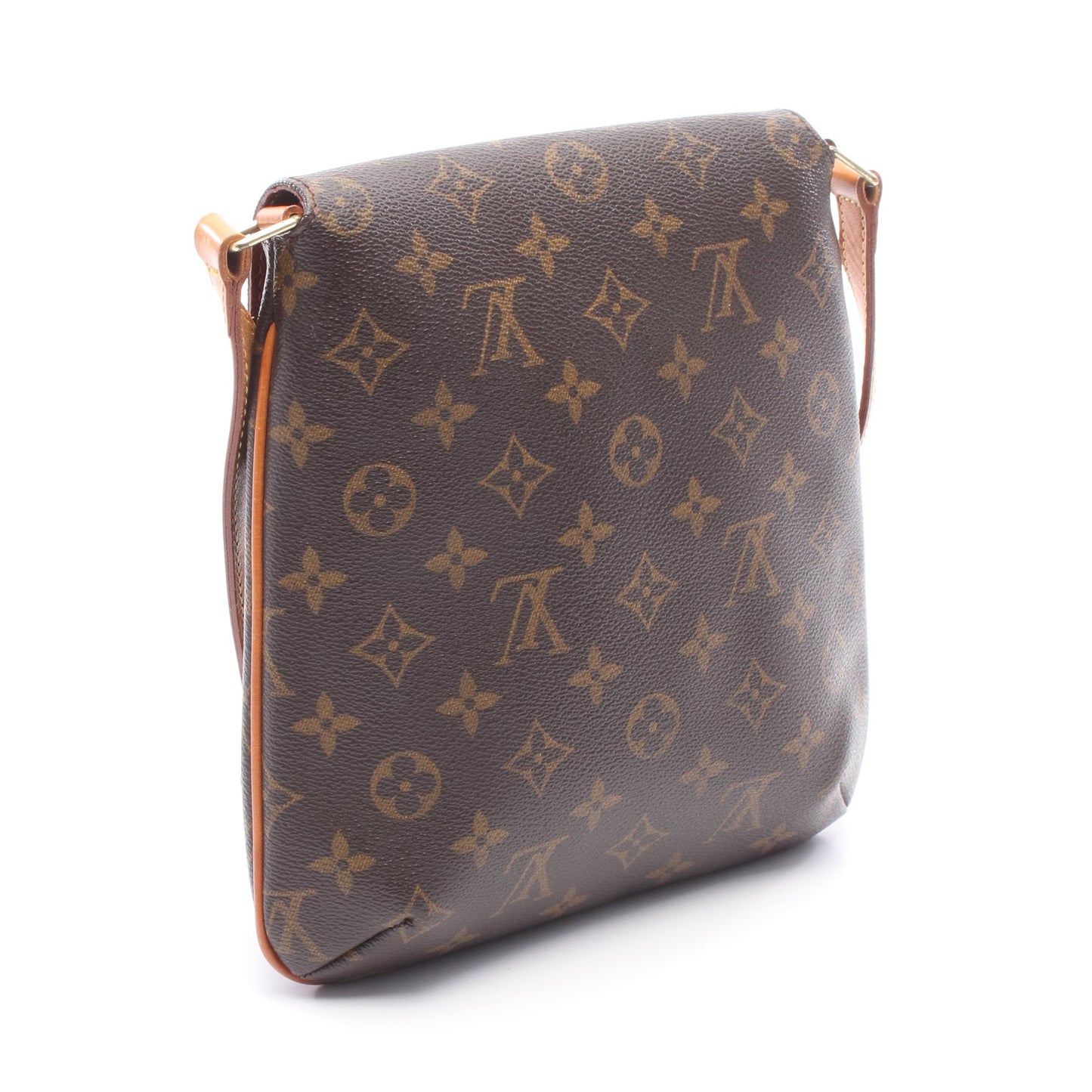 ミュゼットサルサ ショートストラップ モノグラム ショルダーバッグ PVC レザー ブラウン ルイヴィトン バッグ LOUIS VUITTON
