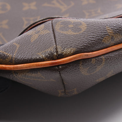 ミュゼットサルサ ショートストラップ モノグラム ショルダーバッグ PVC レザー ブラウン ルイヴィトン バッグ LOUIS VUITTON