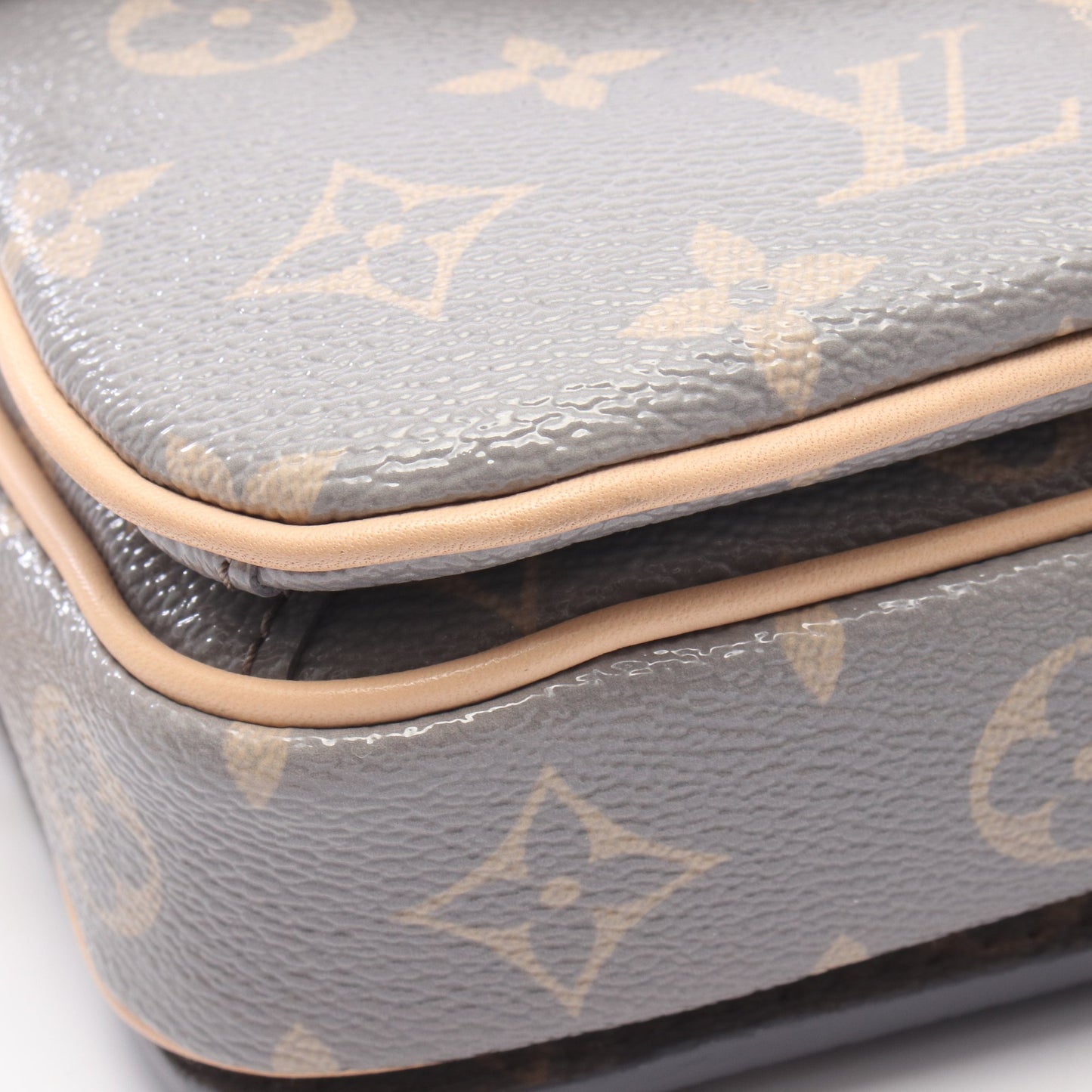 ポシェットメティス EW モノグラム トリアノングレー 2WAY ハンドバッグ レザー グレー ベージュ ルイヴィトン バッグ LOUIS VUITTON