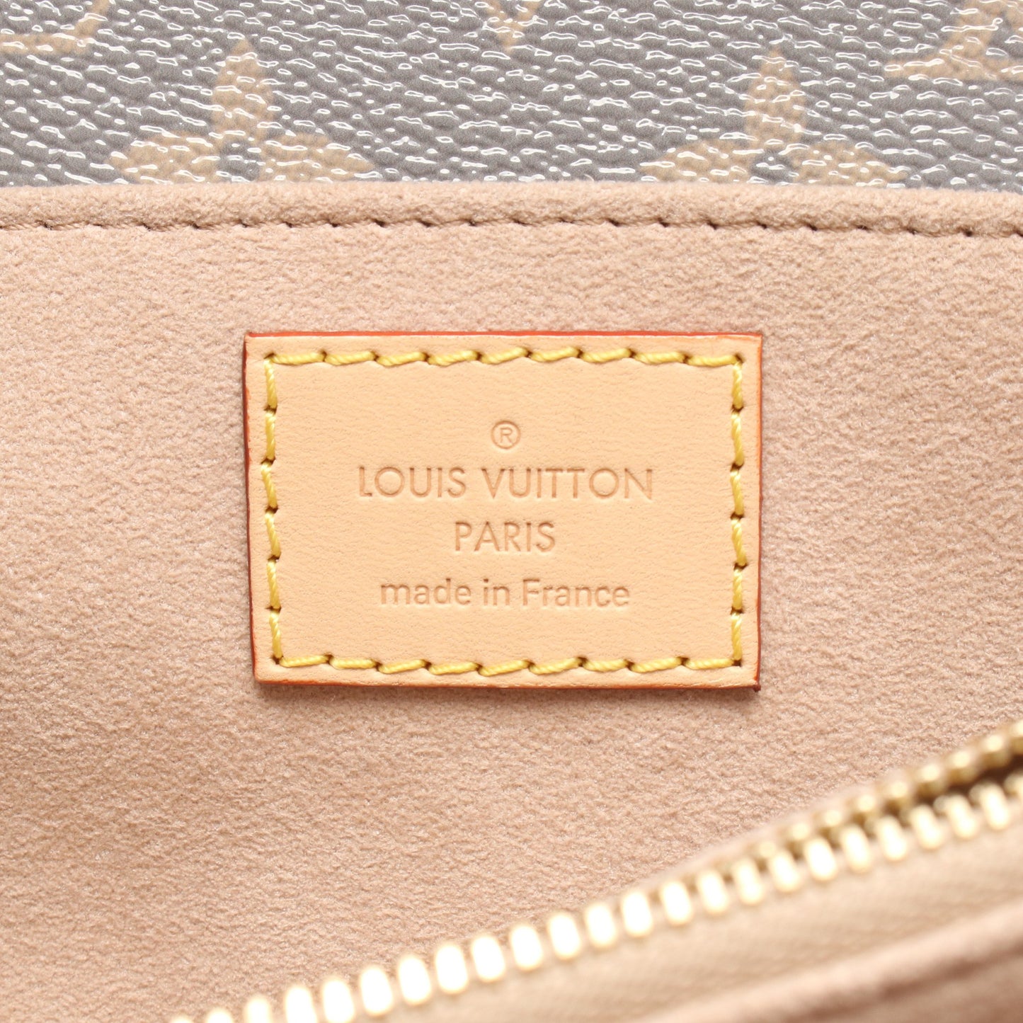 ポシェットメティス EW モノグラム トリアノングレー 2WAY ハンドバッグ レザー グレー ベージュ ルイヴィトン バッグ LOUIS VUITTON