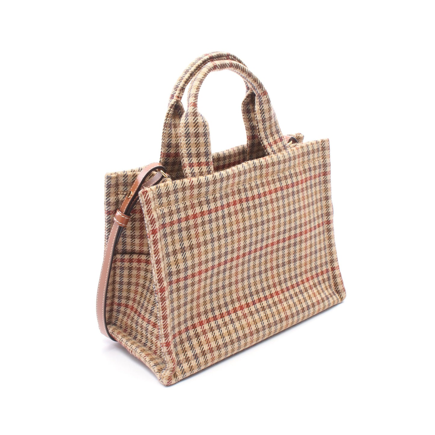 SMALL CABAS スモール カバ タイス トリオンフ 2WAY ハンドバッグ トートバッグ ツイード レザー ベージュ ブラウン マルチカラー セリーヌ バッグ CELINE