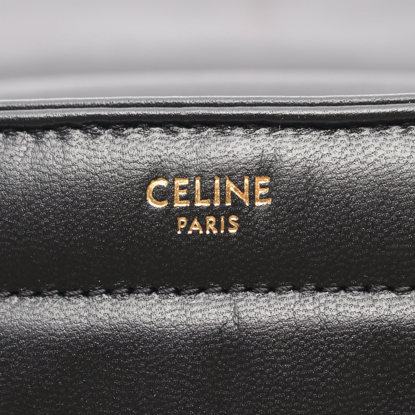 モノクローム チェーンショルダーバッグ レザー ブラック セリーヌ バッグ CELINE