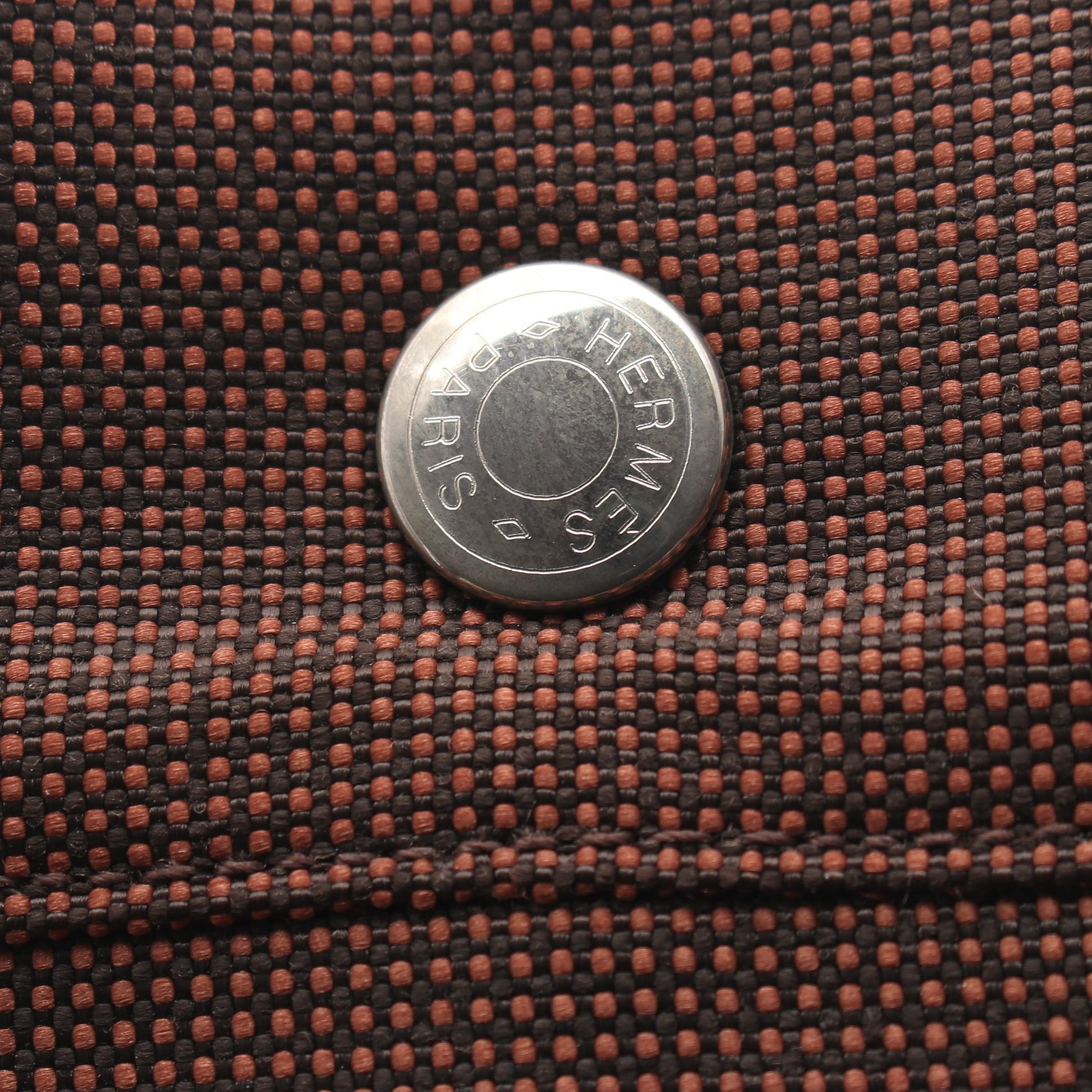 エールライン アドMM バックパック リュックサック ナイロンキャンバス ブラウン シルバー金具 エルメス バッグ HERMES
