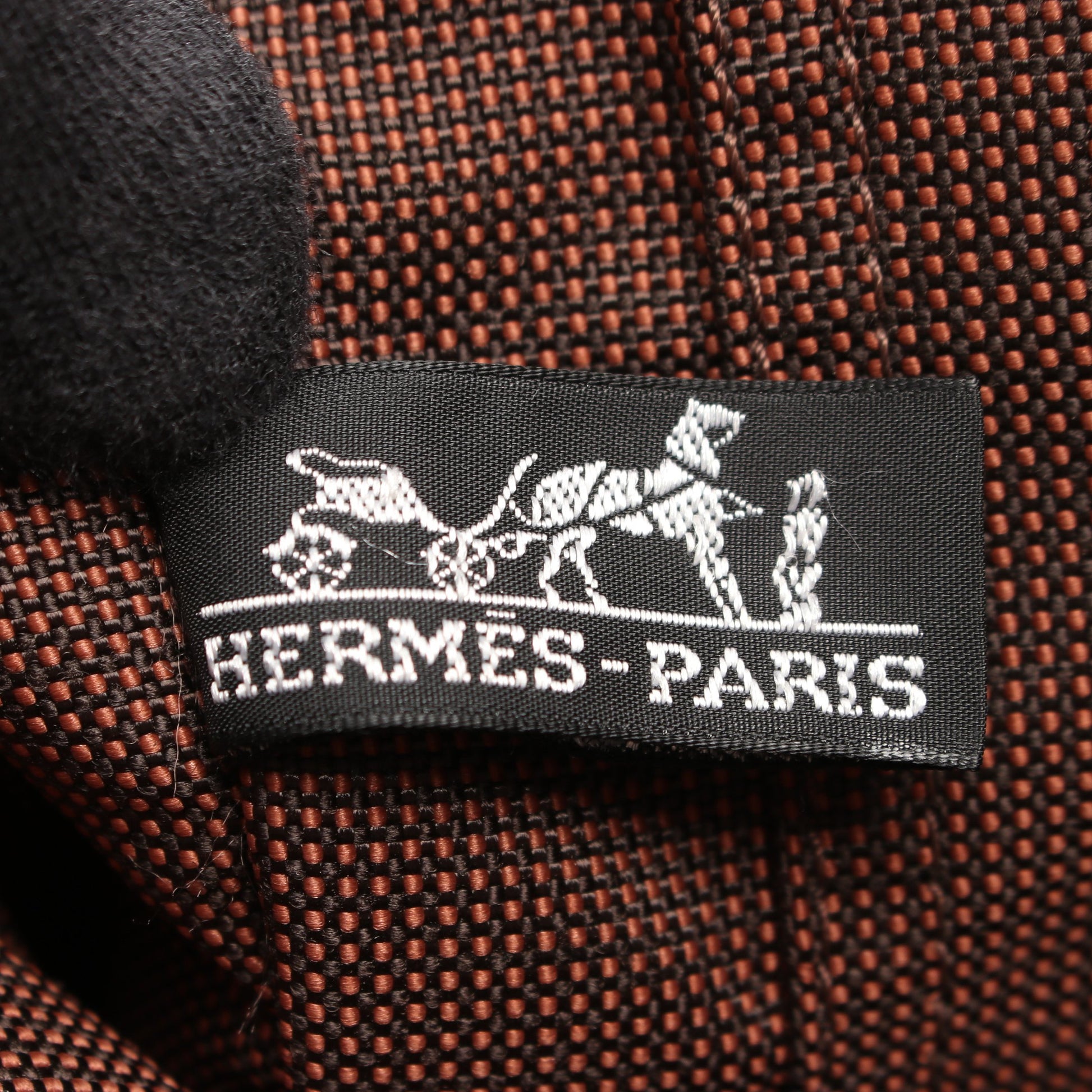 エールライン アドMM バックパック リュックサック ナイロンキャンバス ブラウン シルバー金具 エルメス バッグ HERMES