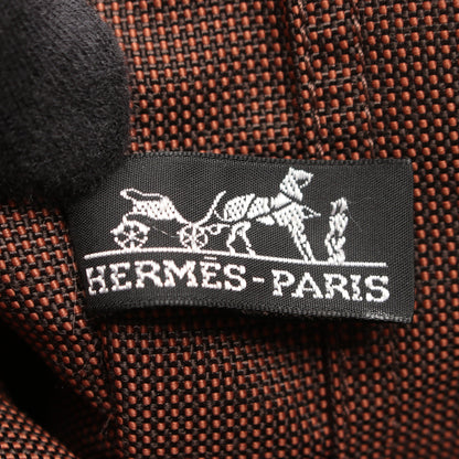 エールライン アドMM バックパック リュックサック ナイロンキャンバス ブラウン シルバー金具 エルメス バッグ HERMES