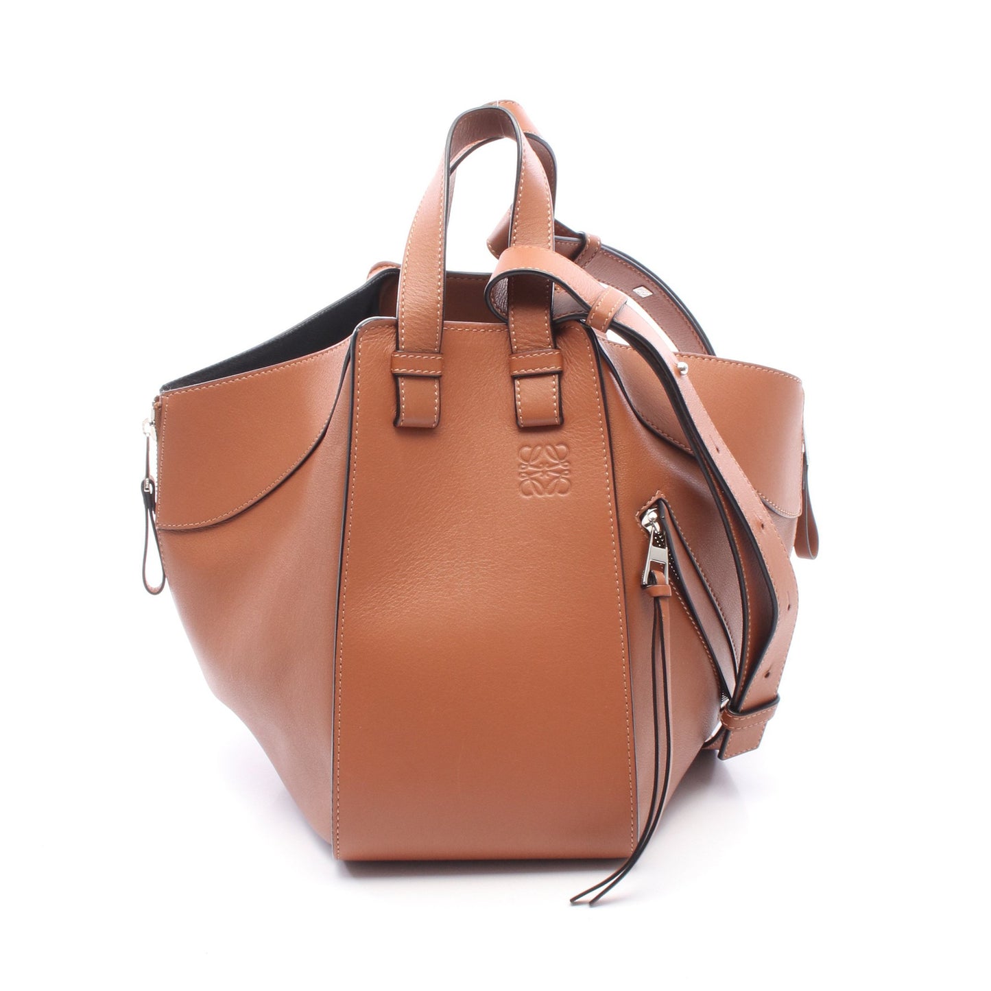 HAMMOCK SMALL ハンモック スモール 2WAY ハンドバッグ レザー ブラウン ロエベ バッグ LOEWE