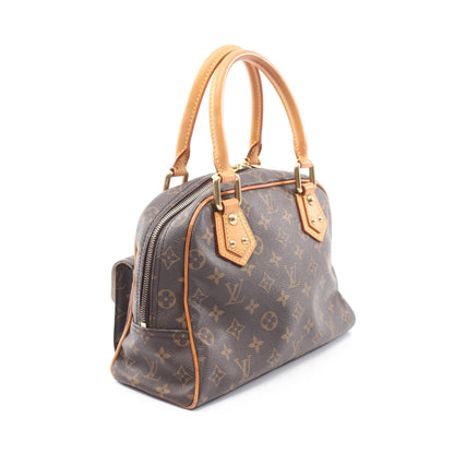 マンハッタンPM モノグラム ハンドバッグ PVC レザー ブラウン ルイヴィトン バッグ LOUIS VUITTON