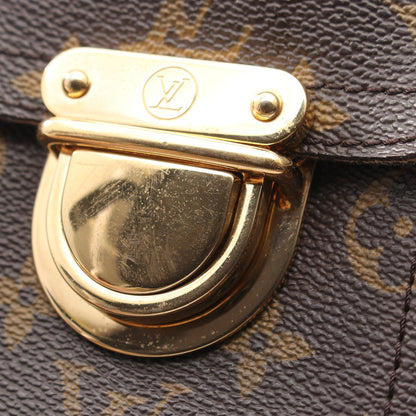 マンハッタンPM モノグラム ハンドバッグ PVC レザー ブラウン ルイヴィトン バッグ LOUIS VUITTON