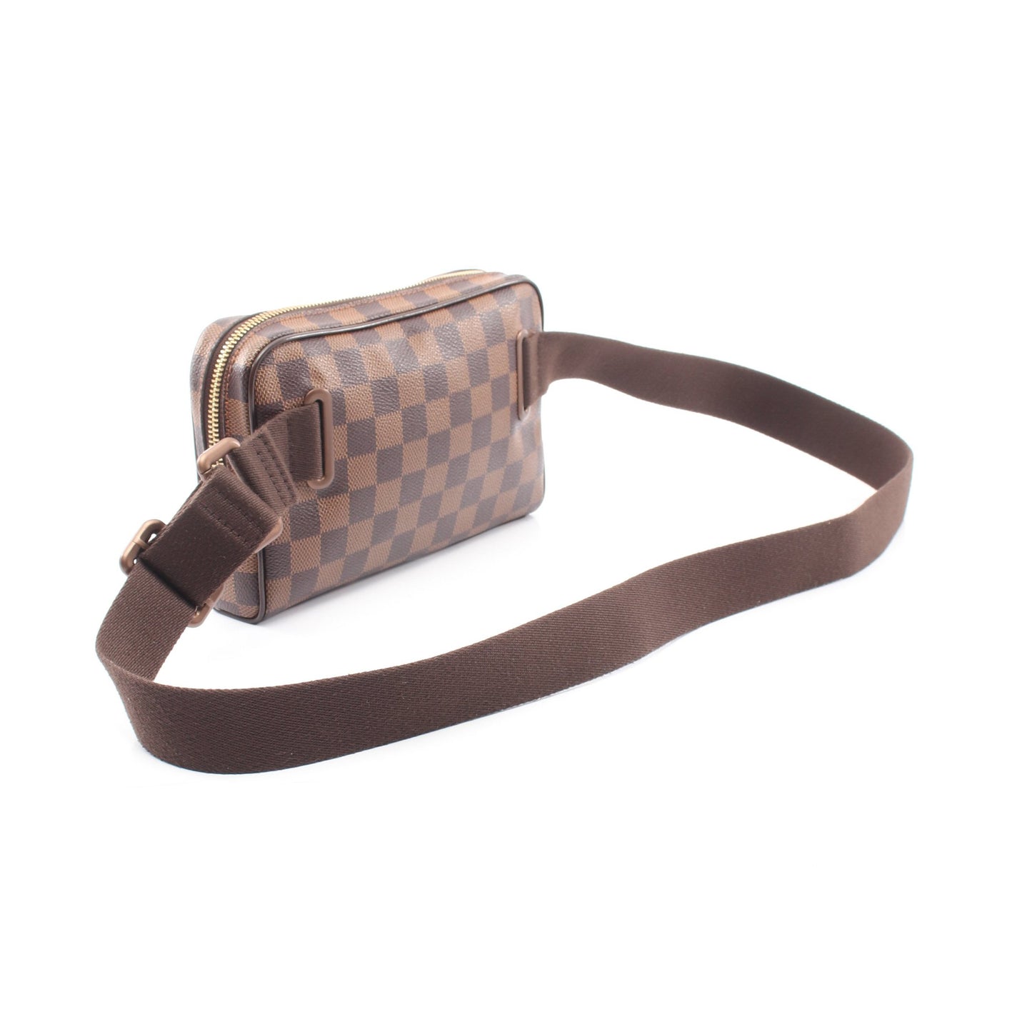 バムバッグ ブルックリン ダミエエベヌ ボディバッグ PVC レザー ブラウン ルイヴィトン バッグ LOUIS VUITTON