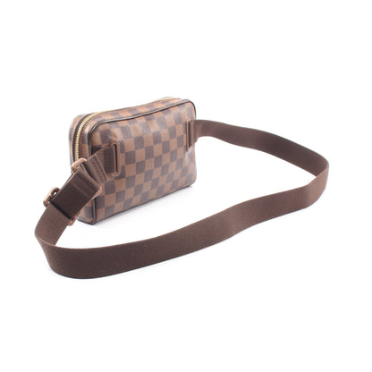バムバッグ ブルックリン ダミエエベヌ ボディバッグ PVC レザー ブラウン ルイヴィトン バッグ LOUIS VUITTON