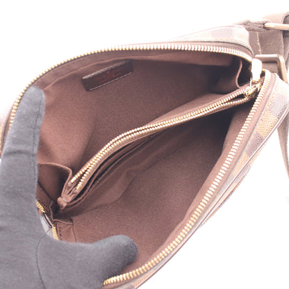 バムバッグ ブルックリン ダミエエベヌ ボディバッグ PVC レザー ブラウン ルイヴィトン バッグ LOUIS VUITTON