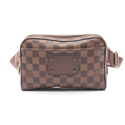 バムバッグ ブルックリン ダミエエベヌ ボディバッグ PVC レザー ブラウン ルイヴィトン バッグ LOUIS VUITTON