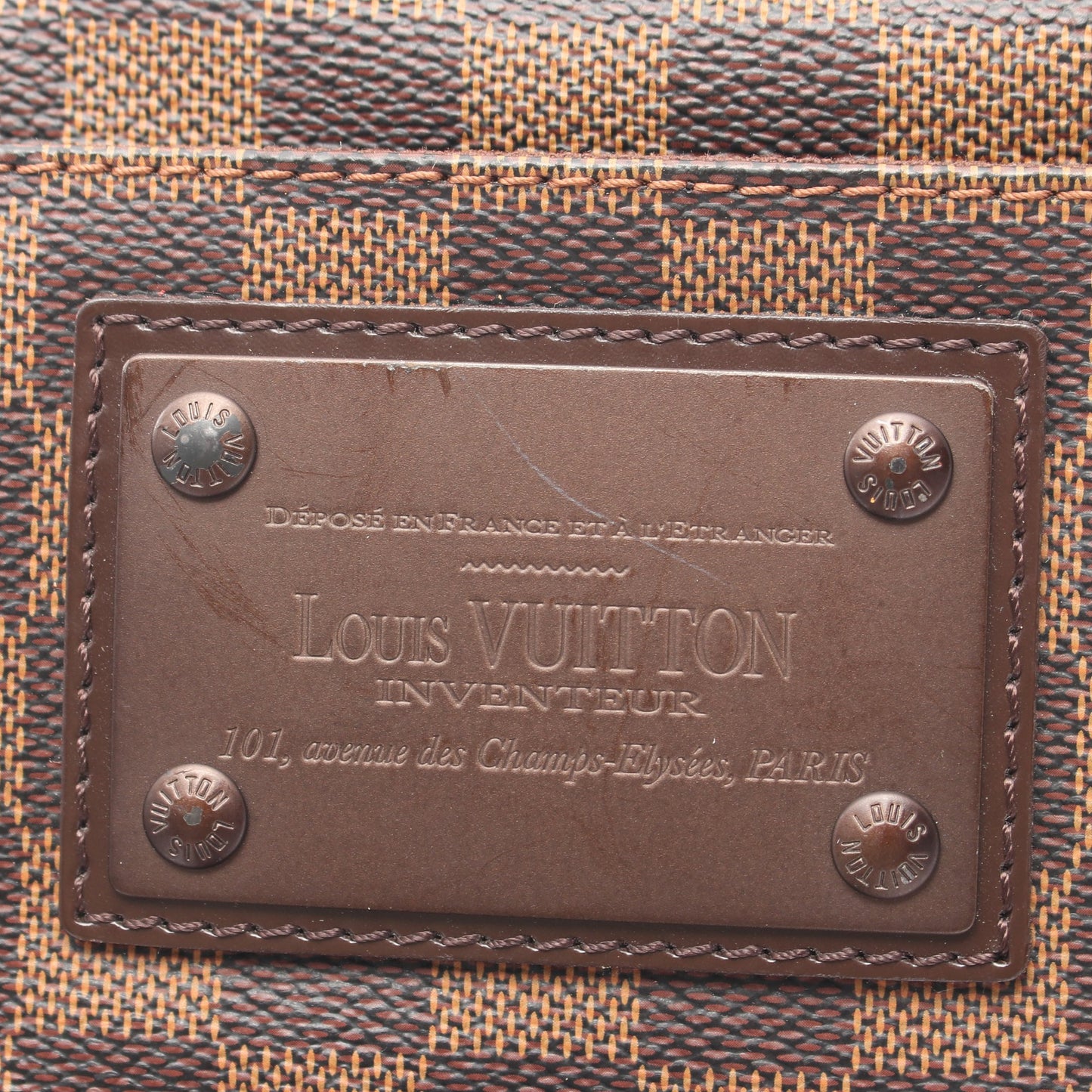 バムバッグ ブルックリン ダミエエベヌ ボディバッグ PVC レザー ブラウン ルイヴィトン バッグ LOUIS VUITTON
