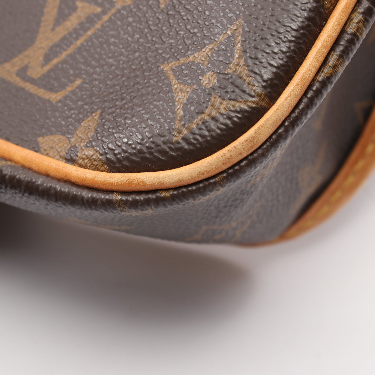 ソローニュ モノグラム ショルダーバッグ PVC レザー ブラウン ルイヴィトン バッグ LOUIS VUITTON