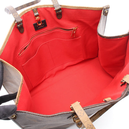 オンザゴーGM モノグラムジャイアント リバース ショルダーバッグ トートバッグ PVC ブラウン ベージュ ルイヴィトン バッグ LOUIS VUITTON