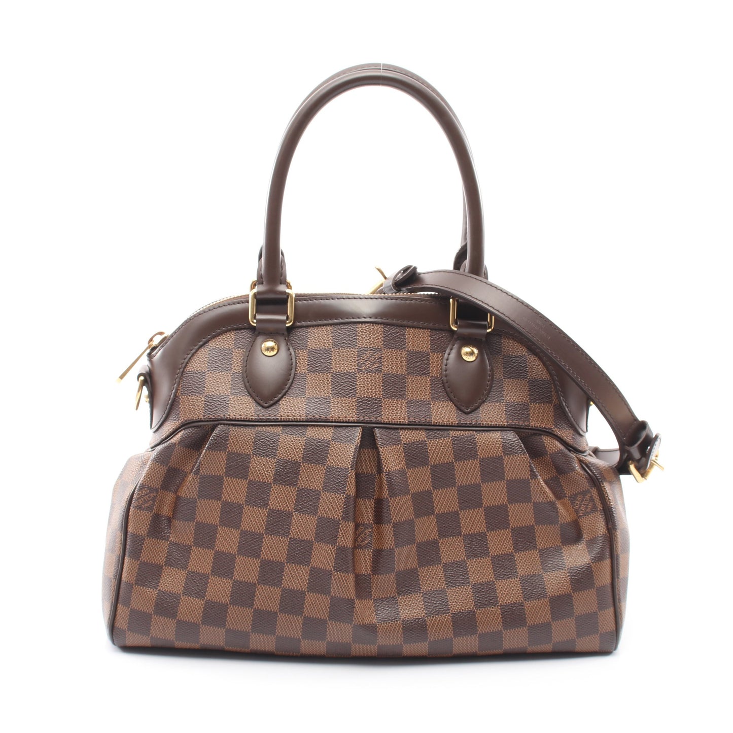 トレヴィPM ダミエエベヌ 2WAY ハンドバッグ PVC レザー ブラウン ルイヴィトン バッグ LOUIS VUITTON