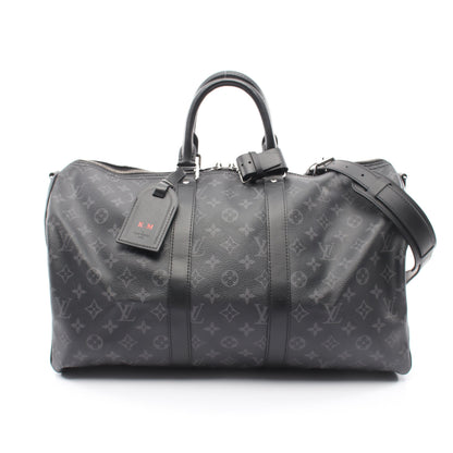 キーポル バンドリエール45 モノグラムエクリプス 2WAY ボストンバッグ PVC レザー ブラック ルイヴィトン バッグ LOUIS VUITTON