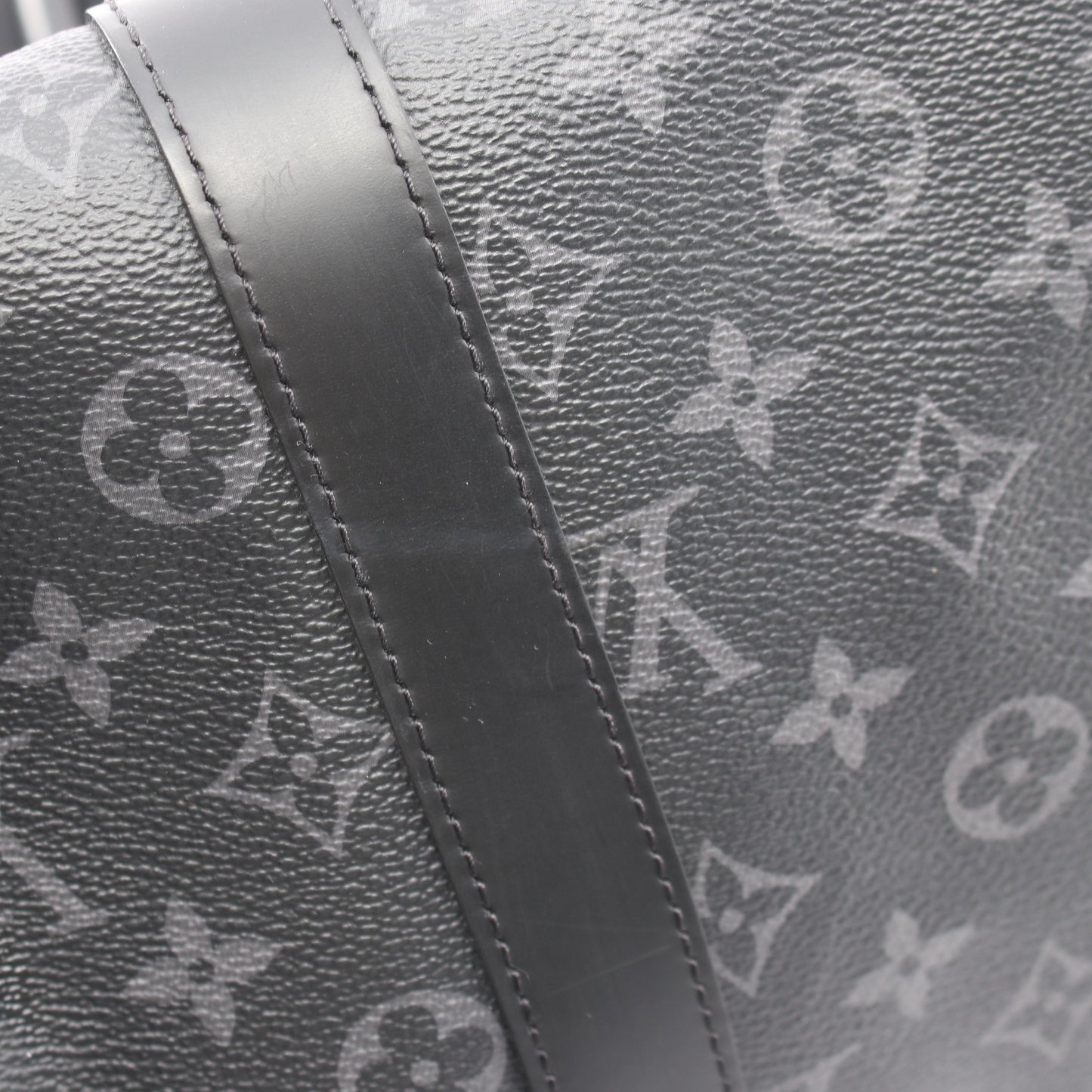 キーポル バンドリエール45 モノグラムエクリプス 2WAY ボストンバッグ PVC レザー ブラック ルイヴィトン バッグ LOUIS VUITTON